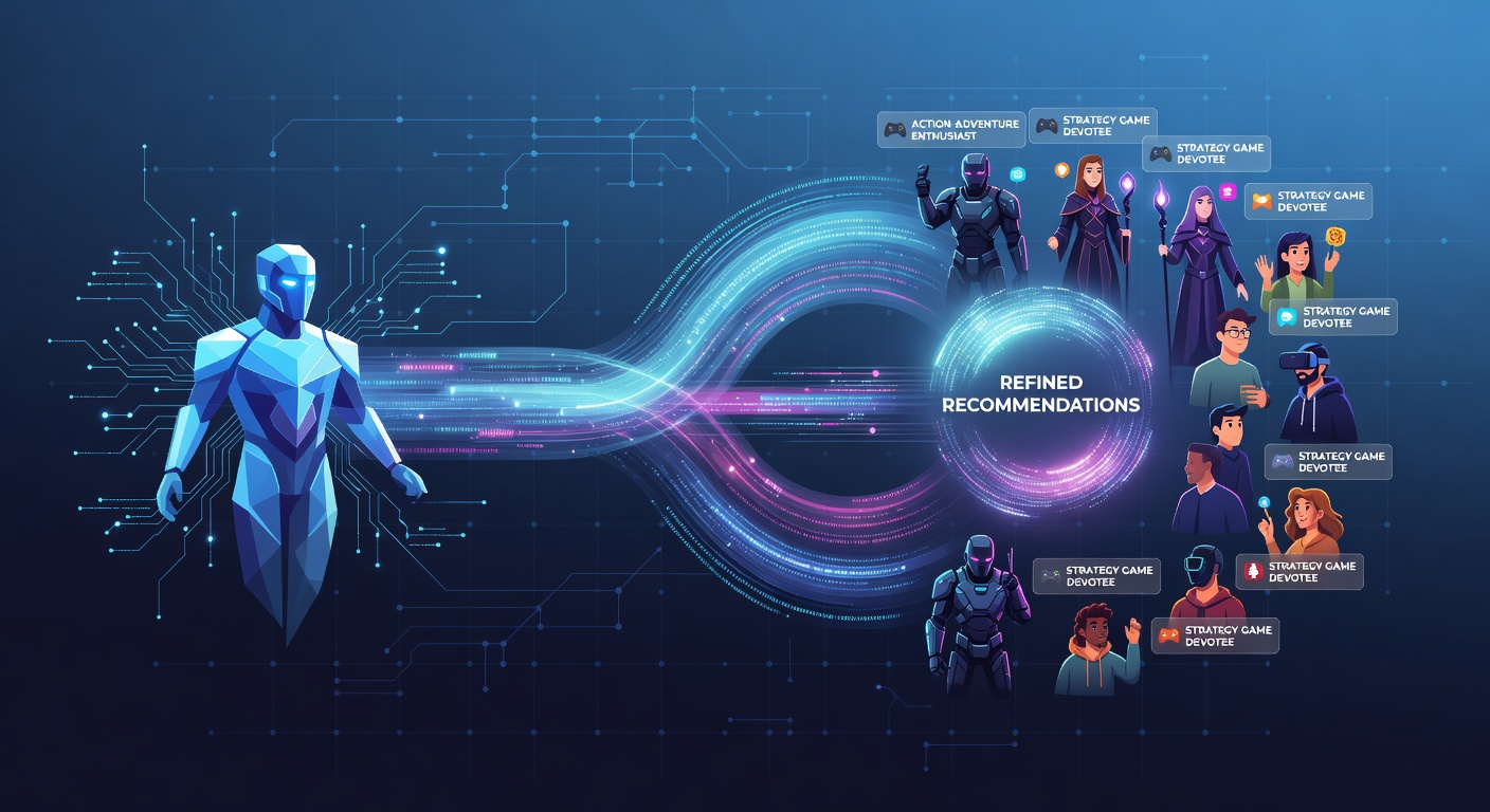AI systems analyzing player data to suggest tailored game options in online platforms