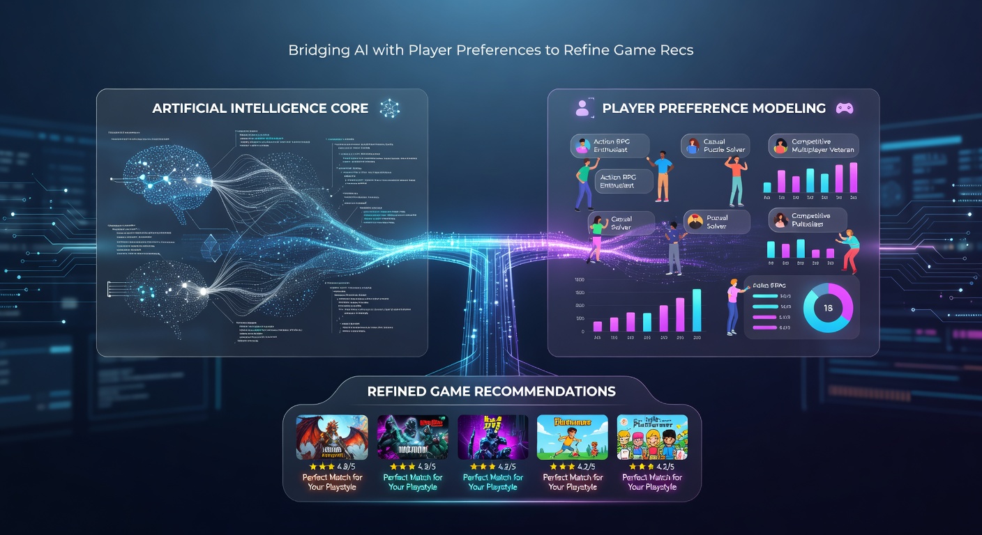 Detailed view of recommendation engine dashboard showing player segments and suggested games
