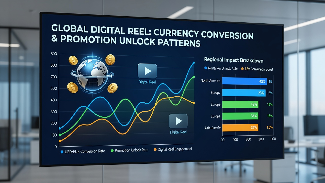 Analytics dashboard tracking promotion unlocks across multiple currencies