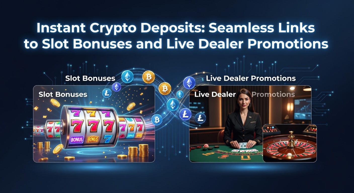 Digital wallet interface showing instant cryptocurrency deposit confirmation on an online casino platform, highlighting speed and security features