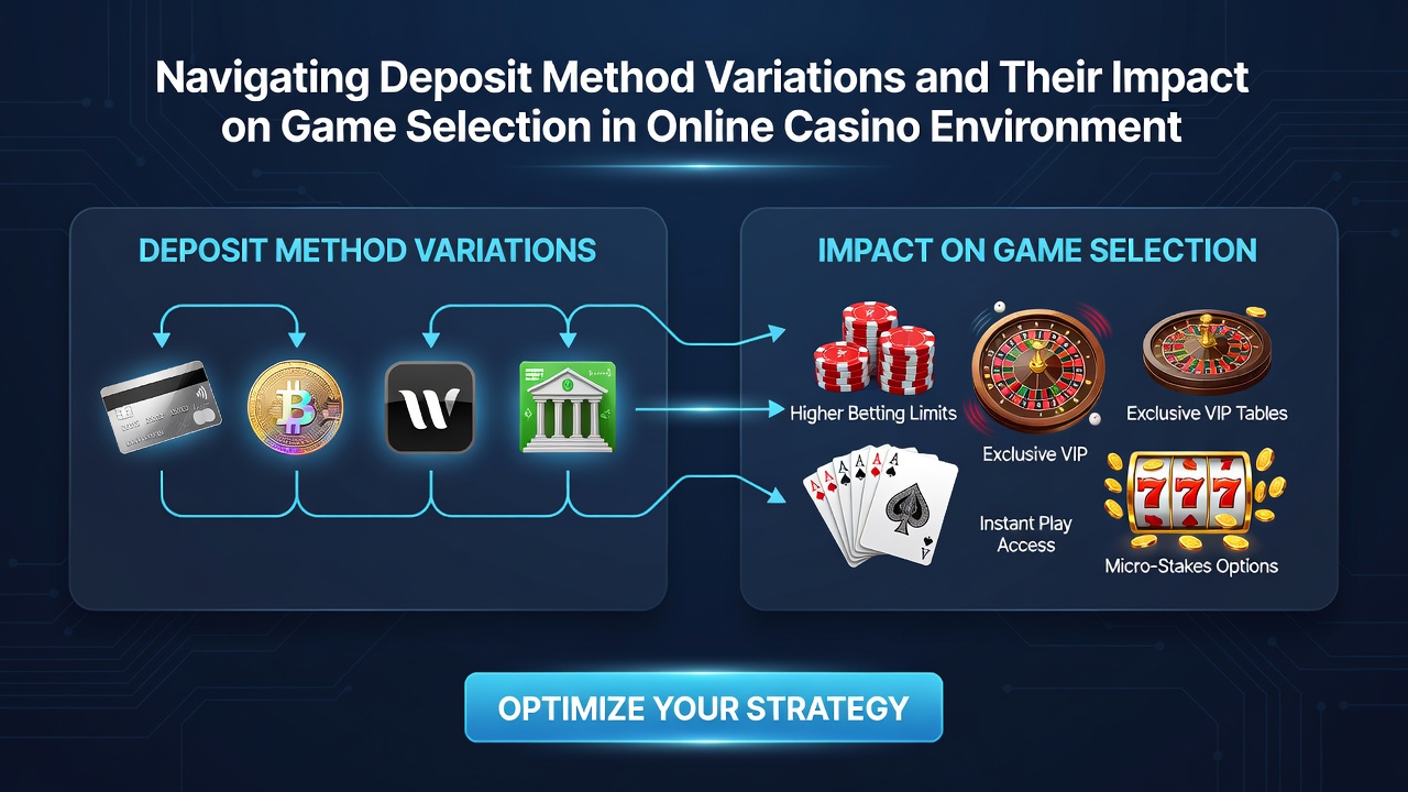 Player selecting between slot machines and blackjack tables after completing a deposit on a mobile casino app