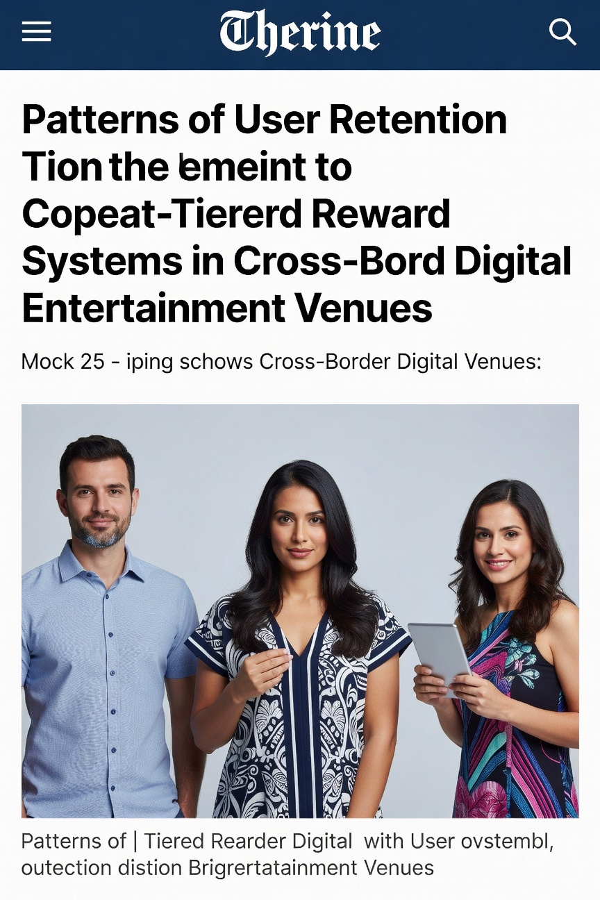 Infographic showing tiered reward levels and user retention metrics in cross-border digital gaming platforms