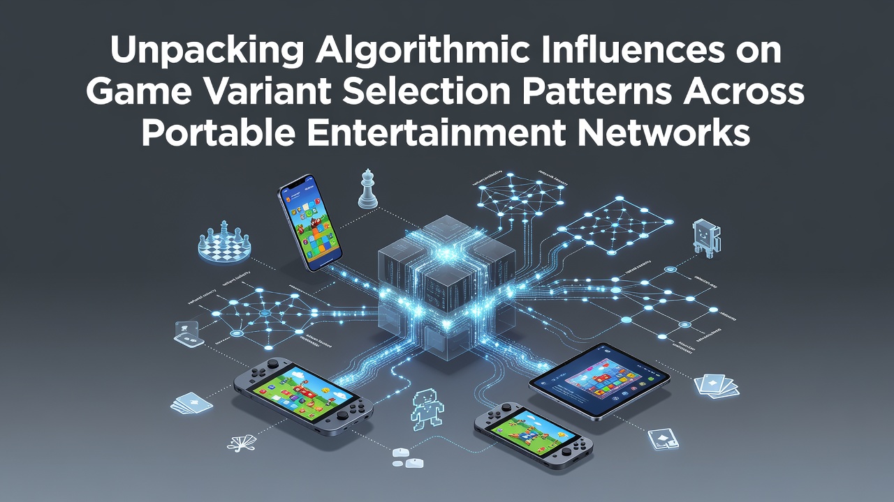 Illustration of algorithmic pathways guiding game variant choices on mobile entertainment platforms
